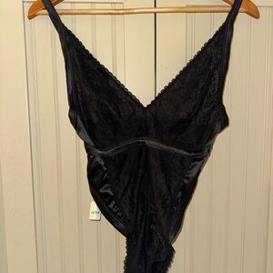 Aerie black lace body suit